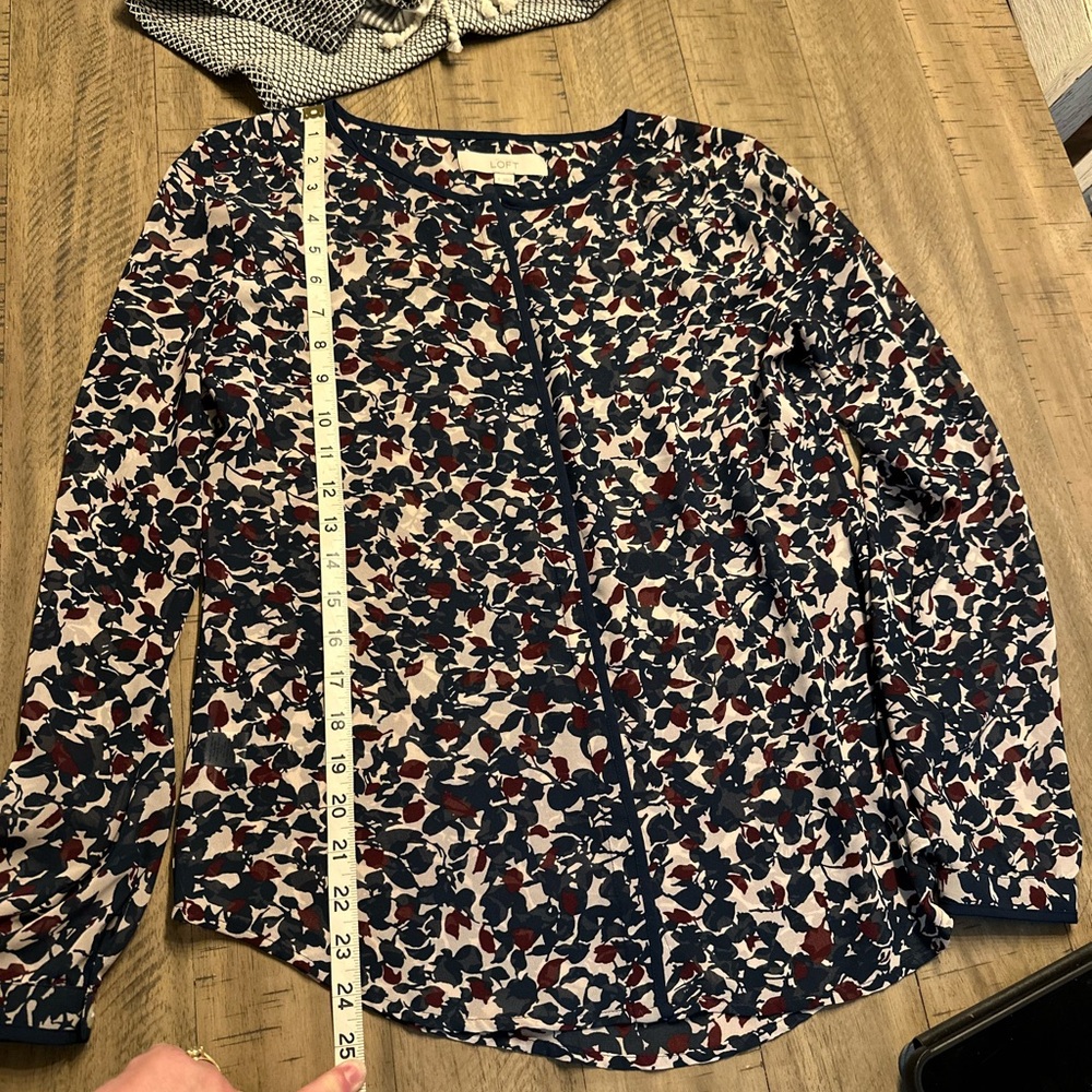Loft button up blouse